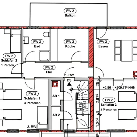 Unterm Stein - Rotkaeppchen - 3 Schlafzimmer *